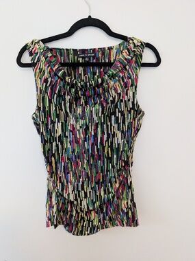 Sleeveless Cable and Gauge blouse